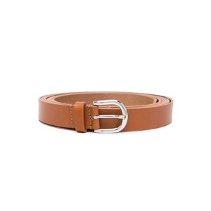 ISABEL MARANT brown silver buckled leather belt NEW